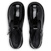 Kickers Kick T-Bar Patent Leather Junior Shoes Kickers